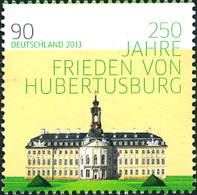Rollenmarke 2985 y Hubertusburg mit Streifengummi